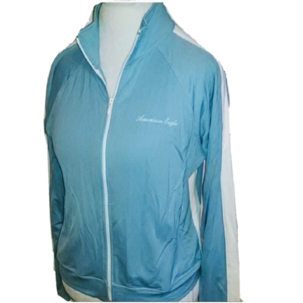 NWT American Eagle Jacket Blue amd White